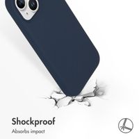 Accezz Liquid Silicone Back Cover with MagSafe Apple iPhone 15 - Dark Blue