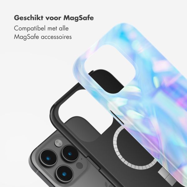 Selencia Vivid Tough Backcover met MagSafe Apple iPhone 15 Pro - Holographic Blue Dream