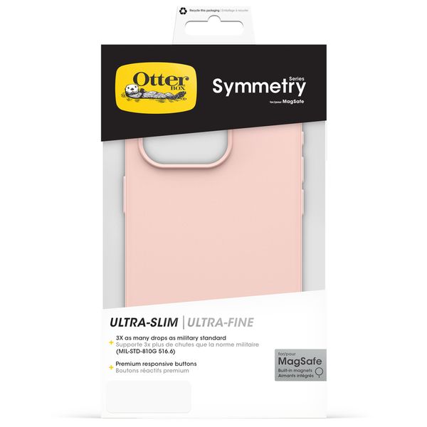 OtterBox Symmetry Backcover MagSafe iPhone 15 Pro - Ballet Shoes Rose