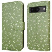 imoshion Design Bookcase Google Pixel 8a - Green Flowers