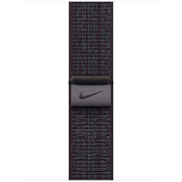 Apple Nike Sport Loop Band Apple Watch Series 1 t/m 9 / SE (38/40/41 mm) | Series 10 (42 mm) - Black/Blue