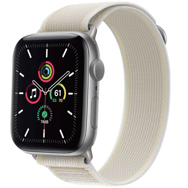 imoshion Nylon Trail bandje Apple Watch Series 1 t/m 9 / SE (38/40/41 mm) | Series 10 (42 mm) - Sterrenlicht