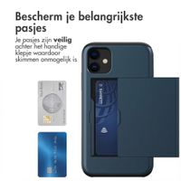 imoshion Backcover met pasjeshouder Apple iPhone 11 - Donkerblauw