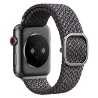Uniq Aspen Braided bandje Apple Watch Series 1 t/m 11 / SE / Ultra (44/45/46/49 mm) - Granite Grey