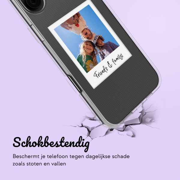 Gepersonaliseerd hoesje met polaroid iPhone 16 - Transparant