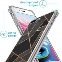 imoshion Design hoesje met koord iPhone 8 Plus / 7 Plus - Grafisch Koper - Zwart