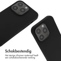 imoshion Siliconen hoesje met koord iPhone 14 Pro - Zwart