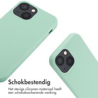 imoshion Siliconen hoesje met koord iPhone 13 Mini - Mintgroen