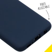 Accezz Liquid Silicone Backcover Samsung Galaxy S10e - Donkerblauw