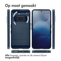 imoshion Brushed Backcover Nothing Phone (3a) - Donkerblauw