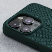 Njorð Collections Salmon Leather MagSafe Case iPhone 15 - Green