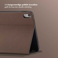 Selencia Riva Bookcase Apple iPad 11 (2025) 11 inch A16 / iPad 10 (2022) 10.9 inch - Mocha Brown