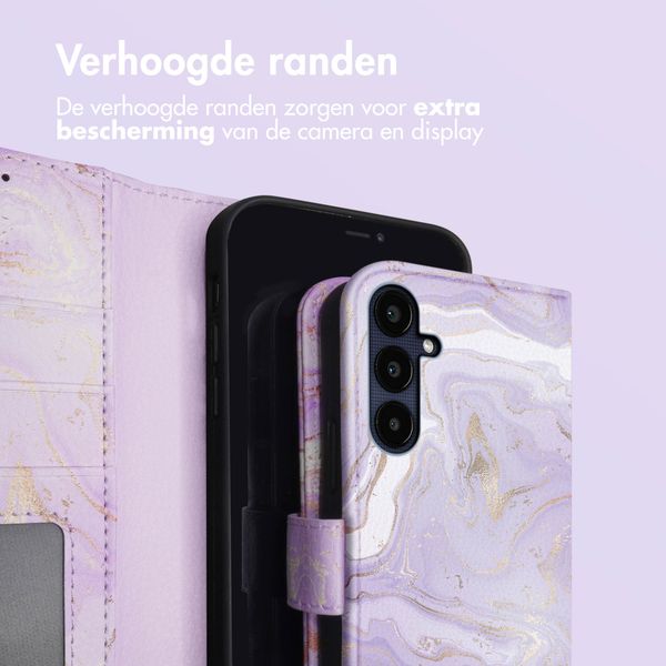 imoshion Design Bookcase Samsung Galaxy A25 (5G) - Purple Marble