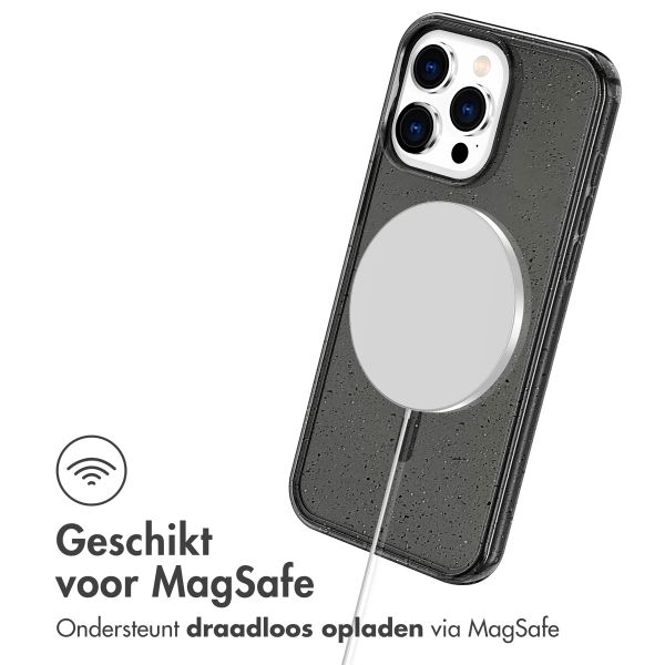 imoshion Sparkle Backcover met MagSafe Apple iPhone 15 Pro Max - Glitter Zwart