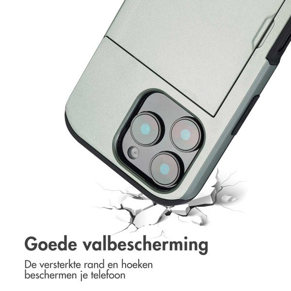 imoshion Backcover met pasjeshouder iPhone 16 Pro - Groen