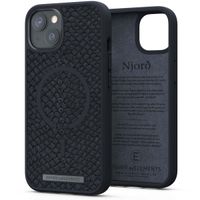 Njorð Collections Salmon Leather MagSafe Case iPhone 13 - Dark Grey