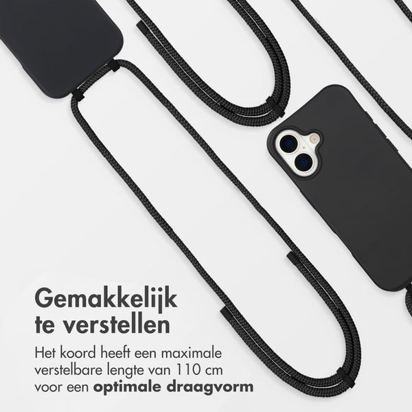 imoshion Color Backcover met afneembaar koord met MagSafe Apple iPhone 17 - Zwart