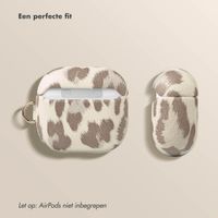 Selencia Sabi Case Apple AirPods 4 - Panterprint - Soft Ivory