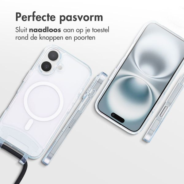 imoshion MagSafe Backcover met afneembaar koord iPhone 16 Plus - Transparant