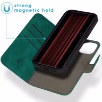 imoshion Uitneembare 2-in-1 Luxe Bookcase Apple iPhone 15 - Donkergroen