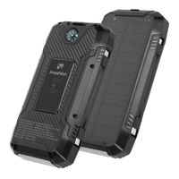 imoshion Solar Powerbank 30.000 mAh - Draadloze powerbank op zonne-energie - Quick Charge en Power Delivery - Zwart