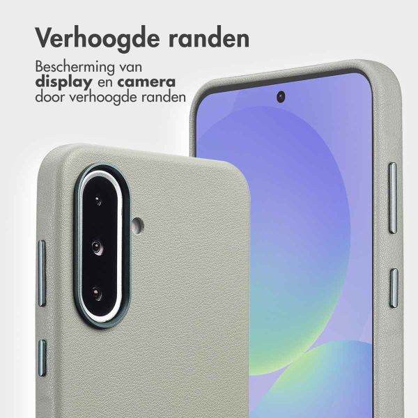 Accezz Leather Bookcase 2-in-1 met MagSafe Samsung Galaxy A36 / A56 - Light Grey