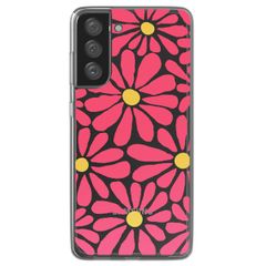 imoshion  Design hoesje Samsung Galaxy S21 FE - Dusty Rose Flowers Connect