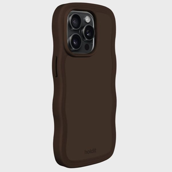 Holdit Wavy Case iPhone 14 Pro Max - Chocolate