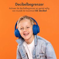 imoshion Draadloze Kinderkoptelefoon LED Light - Decibelbegrenzer - Met AUX kabel - Cobalt Blue