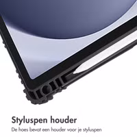 Accezz Rugged Trifold Bookcase Samsung Galaxy Tab A9 Plus - Donkerblauw