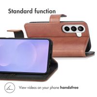 imoshion Luxury Bookcase Samsung Galaxy S26 Plus - Brown