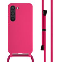 imoshion Siliconen hoesje met koord Samsung Galaxy S23 - Fluor Roze