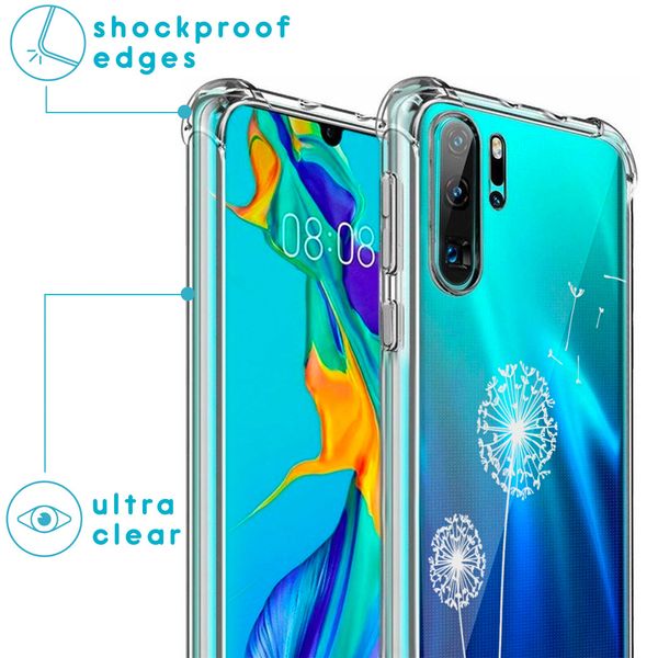 imoshion Design hoesje met koord Huawei P30 Pro - Paardenbloem - Wit