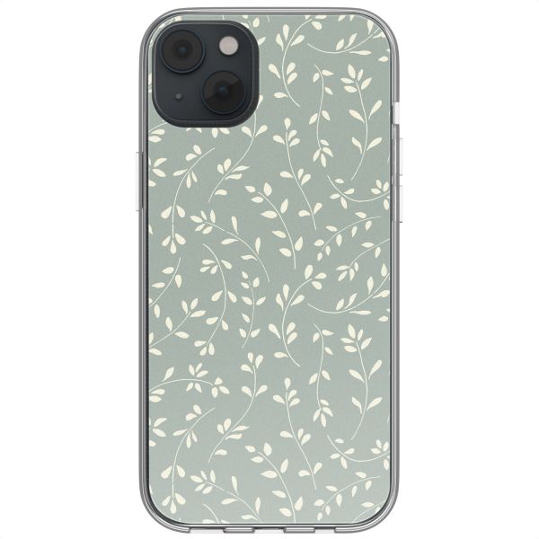 imoshion  Design hoesje iPhone 14 - Smoke Green Flowers