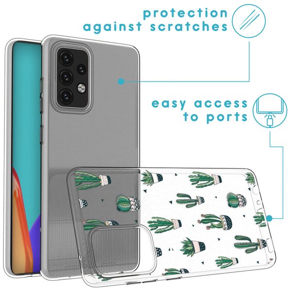 imoshion Design hoesje Samsung Galaxy A52(s) (5G/4G) - Cactus - Groen