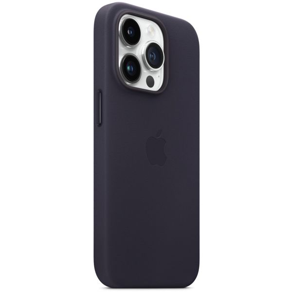 Apple Leather Back Cover with MagSafe Apple iPhone 14 Pro - Ink
