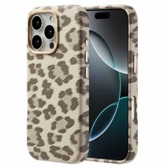 Selencia Sabi Case Panther Print with MagSafe Apple iPhone 16 Pro - Soft Ivory
