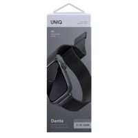 Uniq Dante Mesh Milanese stalen bandje Apple Watch Series 1 t/m 9 / SE (38/40/41 mm) | Series 10 / 11 (42 mm) - Graphite