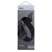 Uniq Dante Mesh Milanese stalen bandje Apple Watch Series 1 t/m 9 / SE (38/40/41 mm) | Series 10 (42 mm) - Graphite