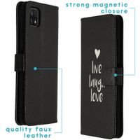 imoshion Design Softcase Bookcase Galaxy A22 (5G) - Live Laugh Love