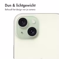 imoshion 2 Pack Camera lens protector Apple iPhone 15 / 15 Plus - Green