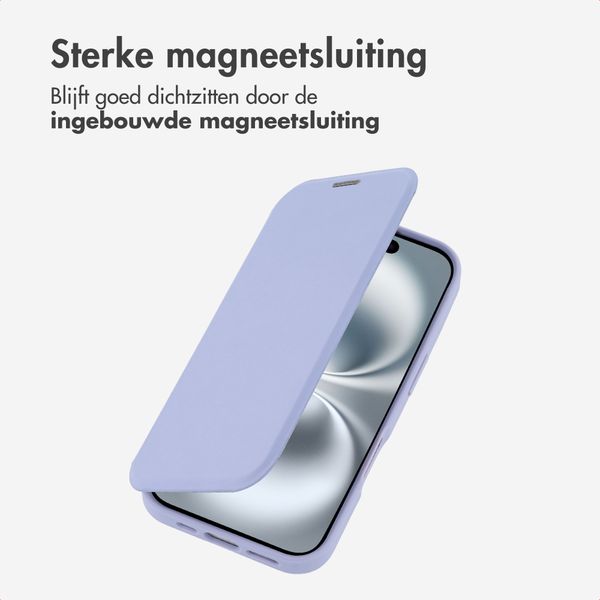 imoshion Transparante Bookcase met MagSafe Apple iPhone 16 - Lila