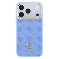 Guess 4G Metal Logo Backcover MagSafe Apple iPhone 18 Pro / 17 Pro - Light Blue