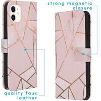 imoshion Design Softcase Bookcase iPhone 11 - Pink Graphic