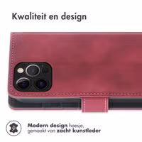 imoshion Bookcase met koord Apple iPhone 12 (Pro) - Rood