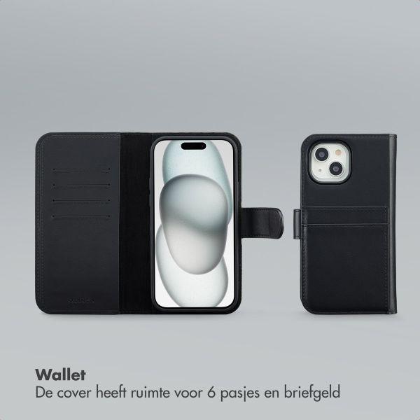 Selencia Olyn Uitneembare Bookcase met MagSafe Apple iPhone 15 - Zwart