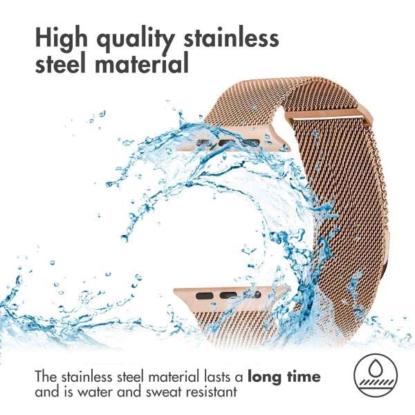 imoshion Milanese magnetic band Apple Watch | 44/45/46/49 mm - Size S - Rose Gold