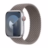 Apple Gevlochten solobandje Apple Watch Series 1 - 11 / SE / Ultra (44/45/46/49 mm) - Maat 7 - Clay