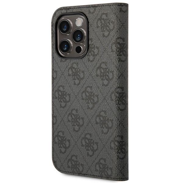 Guess 4G Logo Bookcase Apple iPhone 14 Pro - Zwart