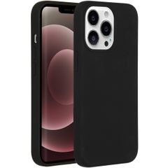 Accezz Liquid Silicone Backcover Apple iPhone 13 Pro Max - Zwart